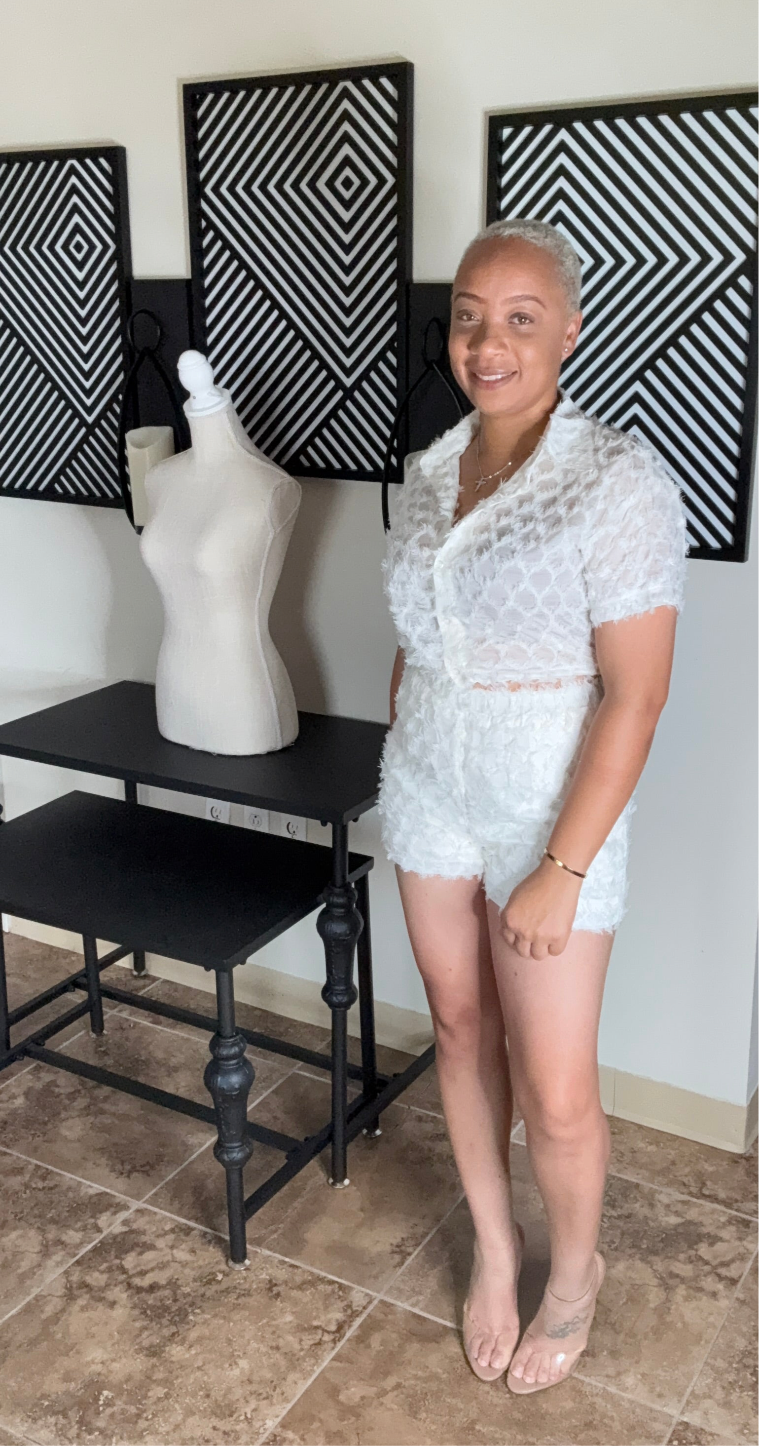 Frayed Shorts Set