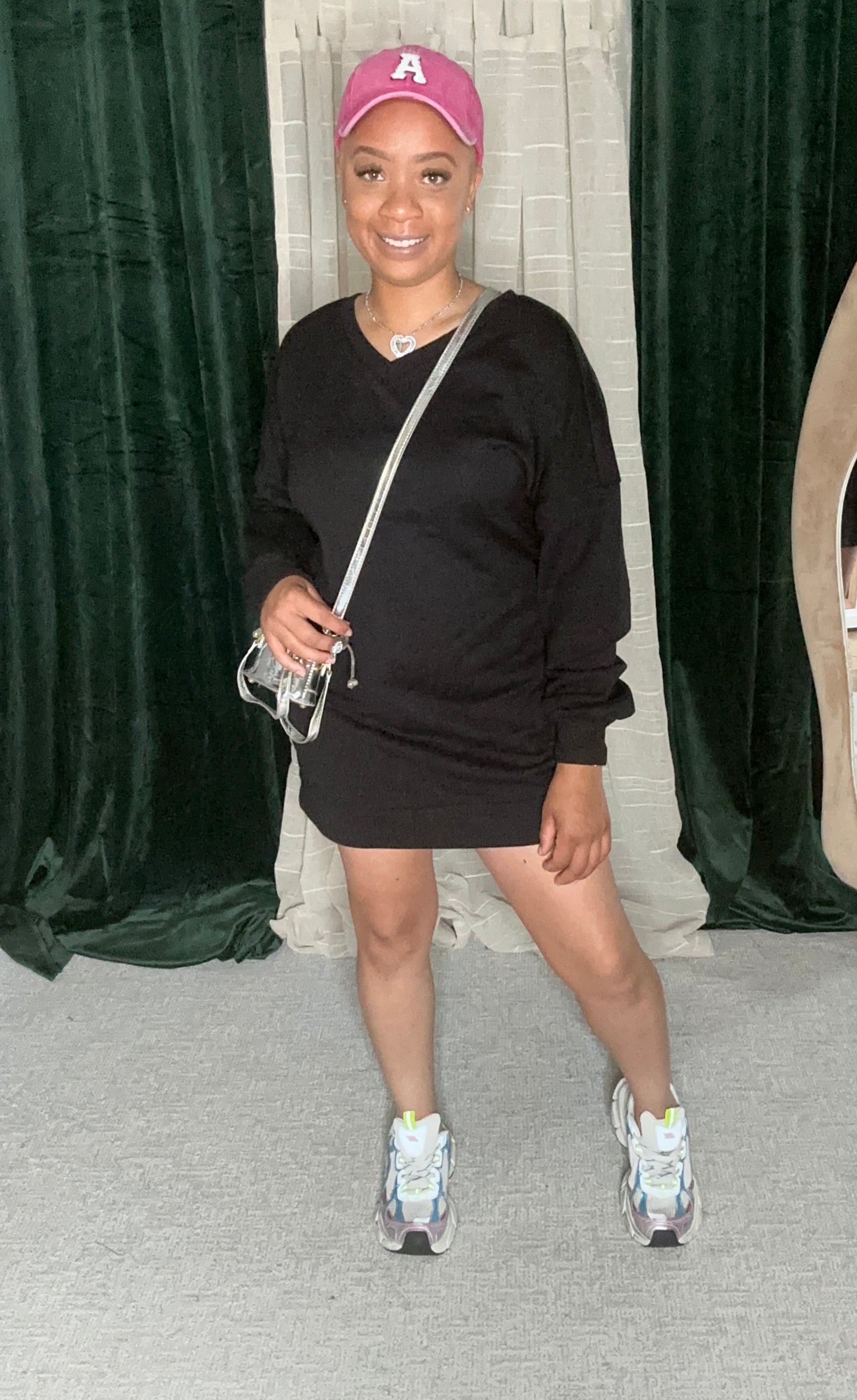 Black Sweater Dress (Oversized)