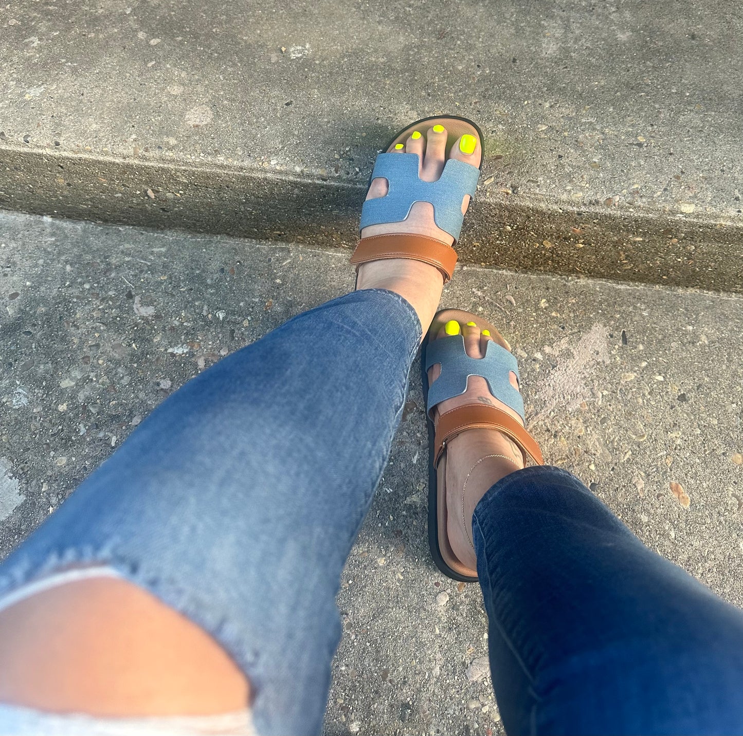 Denim Sandal